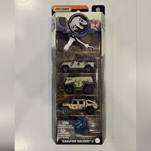 MATCHBOX JURASSIC PARK TRANSPORT TRACKERS II 5 PACK